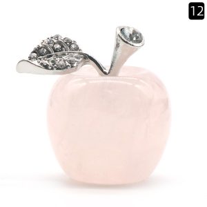 Rose quartz Semi-precious Stone Ornament