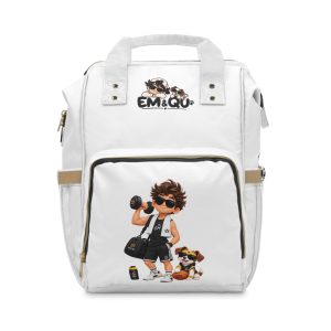 Stylish Basketball Dad Diaper Backpack — Multifunctional Baby Bag with Sporty Kid Graphic