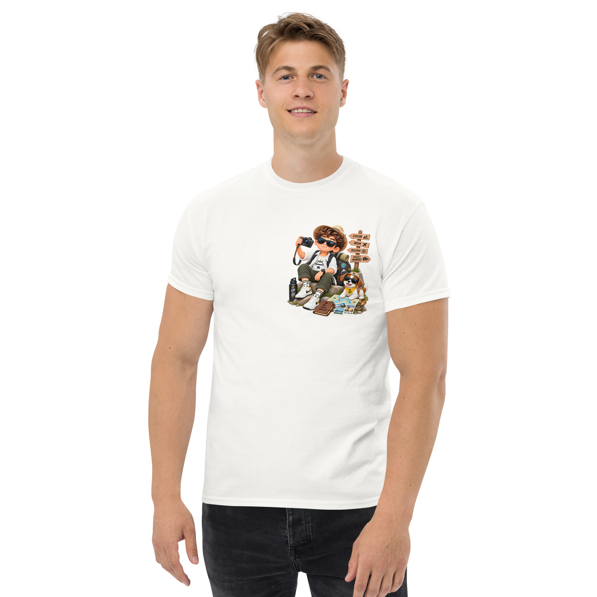 unisex-classic-tee-white-front-6a8302d4b5e8b.jpg EM & QU Cotton classic tee | Unisex