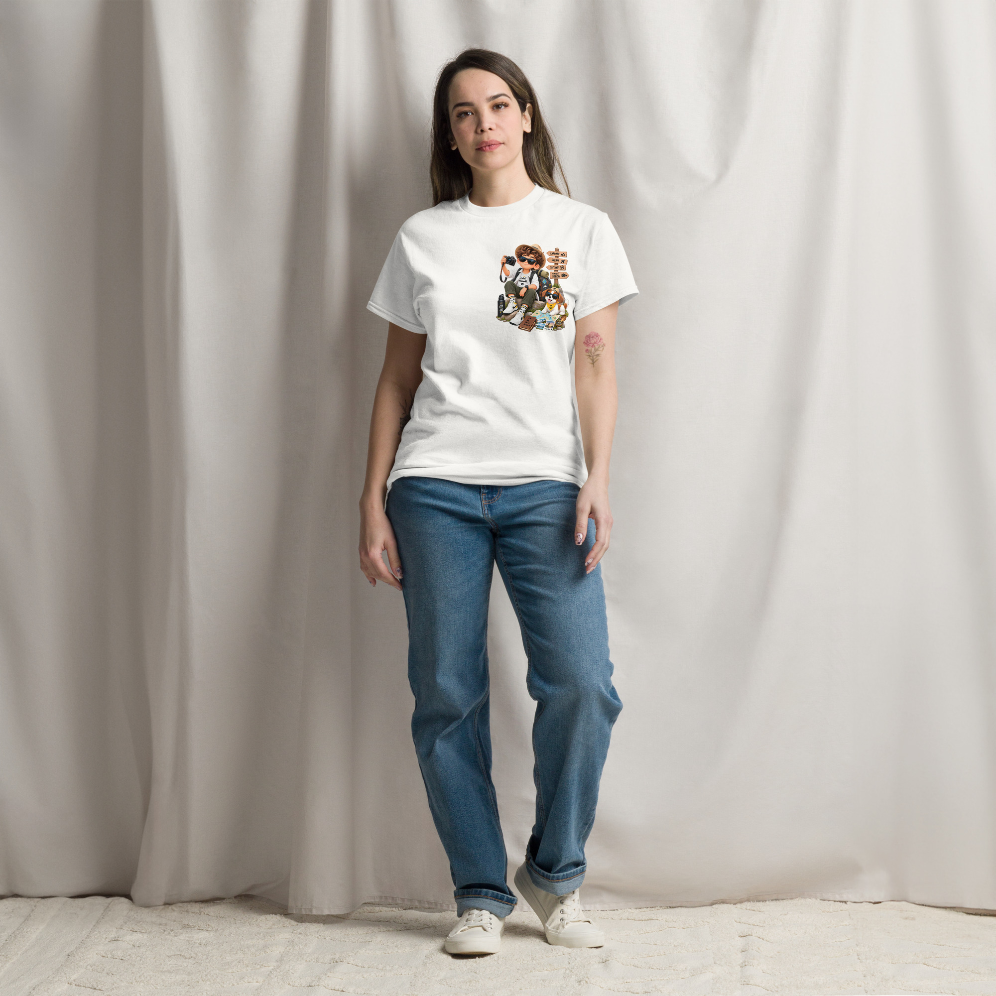 unisex-classic-tee-white-front-6a8302d4b89fe.jpg EM & QU Cotton classic tee | Unisex