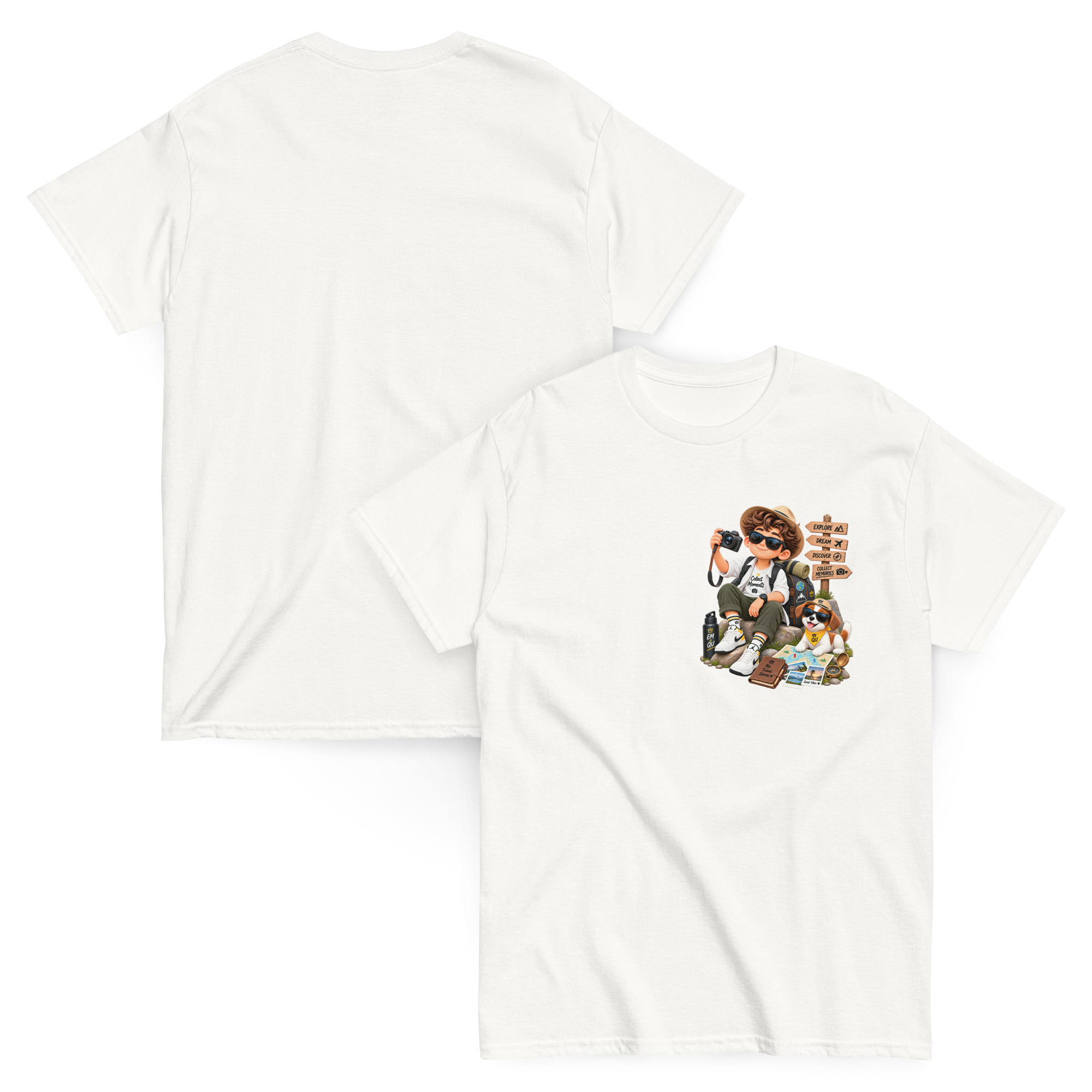 unisex-classic-tee-white-front-and-back-6a8302d4b8fcf.jpg EM & QU Cotton classic tee | Unisex