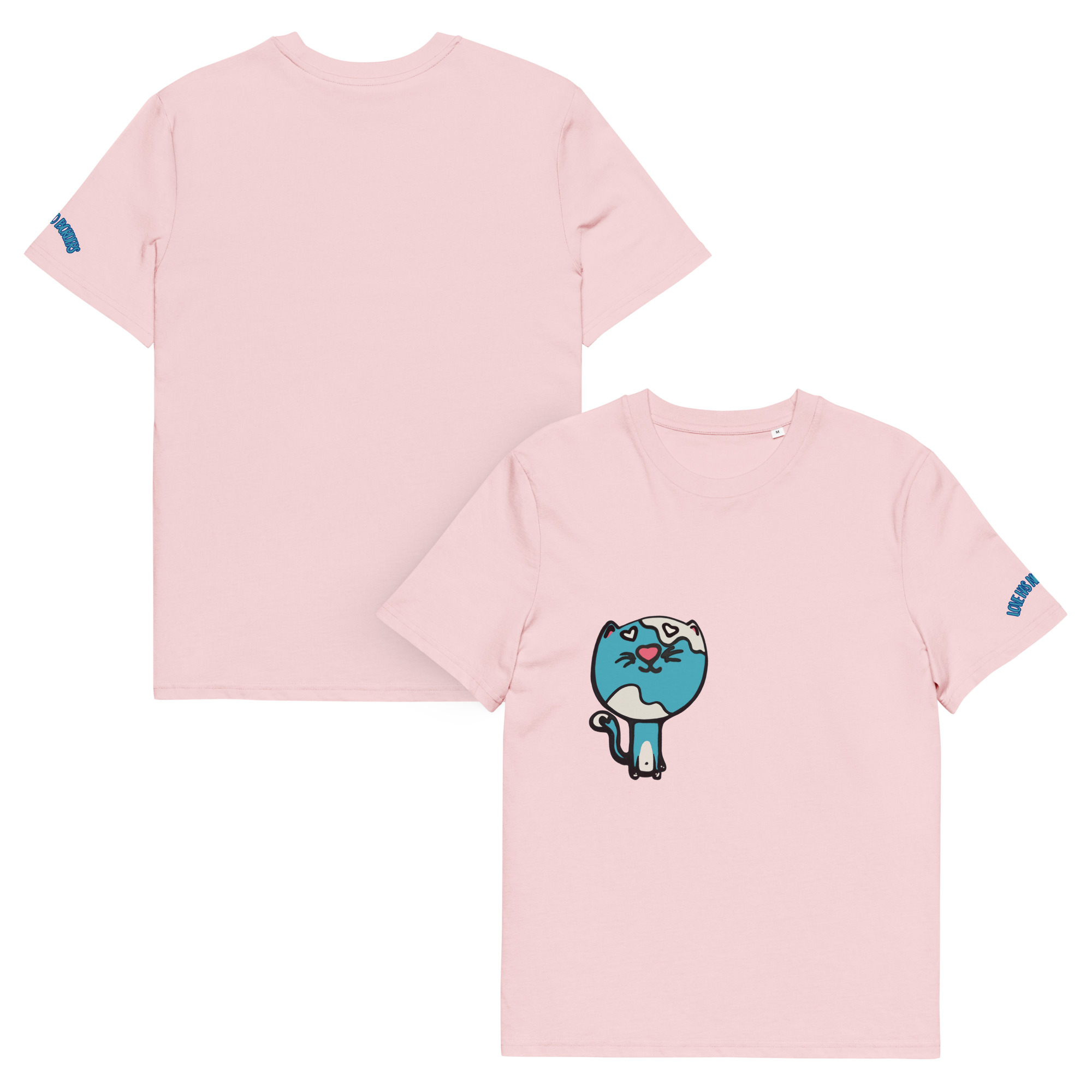 unisex-organic-cotton-creator-2.0-t-shirt-cotton-pink-front-and-back-6a7f4ea27ea74.jpg Kai Cat Graphic Organic Cotton T-Shirt | Unisex