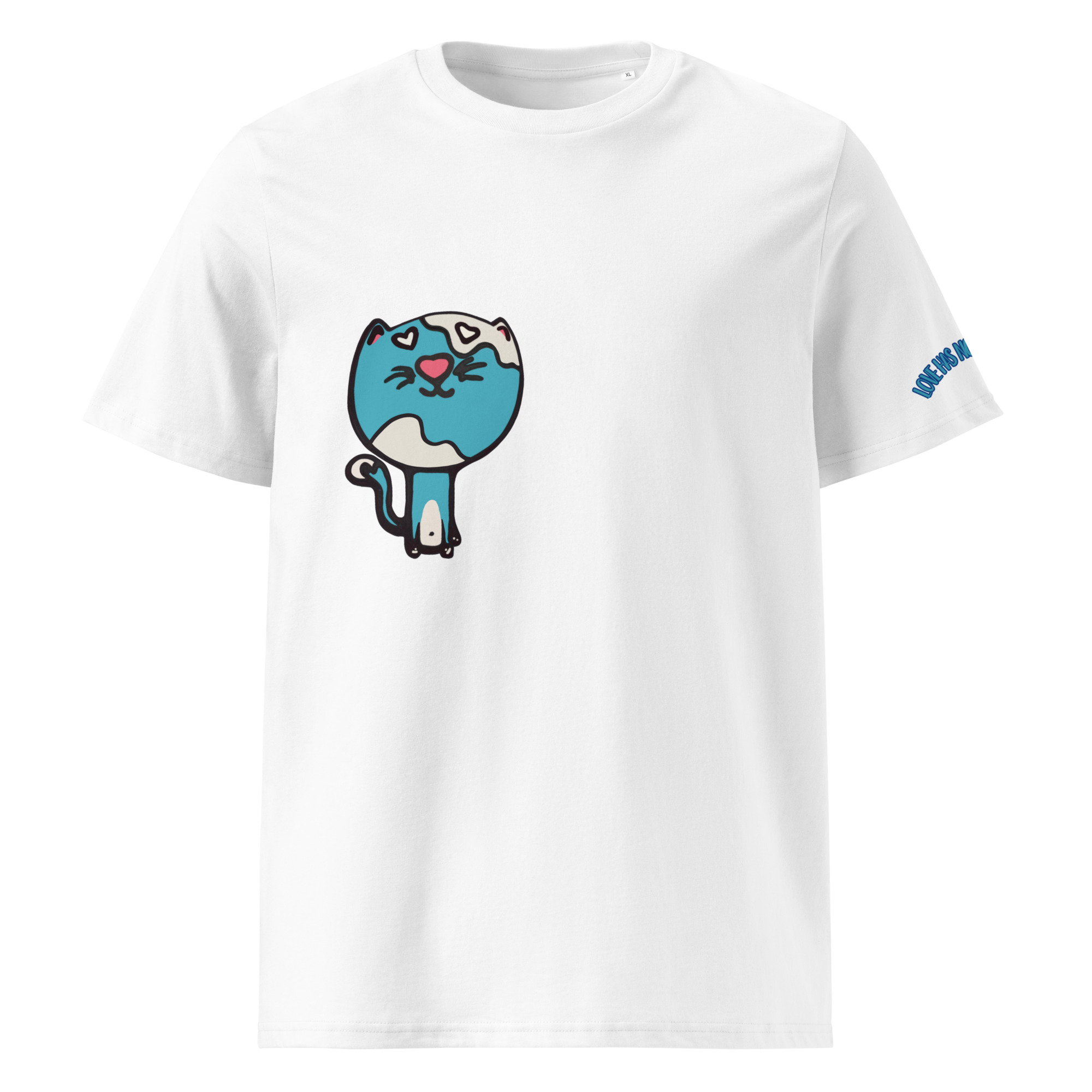 unisex-organic-cotton-creator-2.0-t-shirt-white-front-6a7f4ea27c882.jpg Kai Cat Graphic Organic Cotton T-Shirt | Unisex