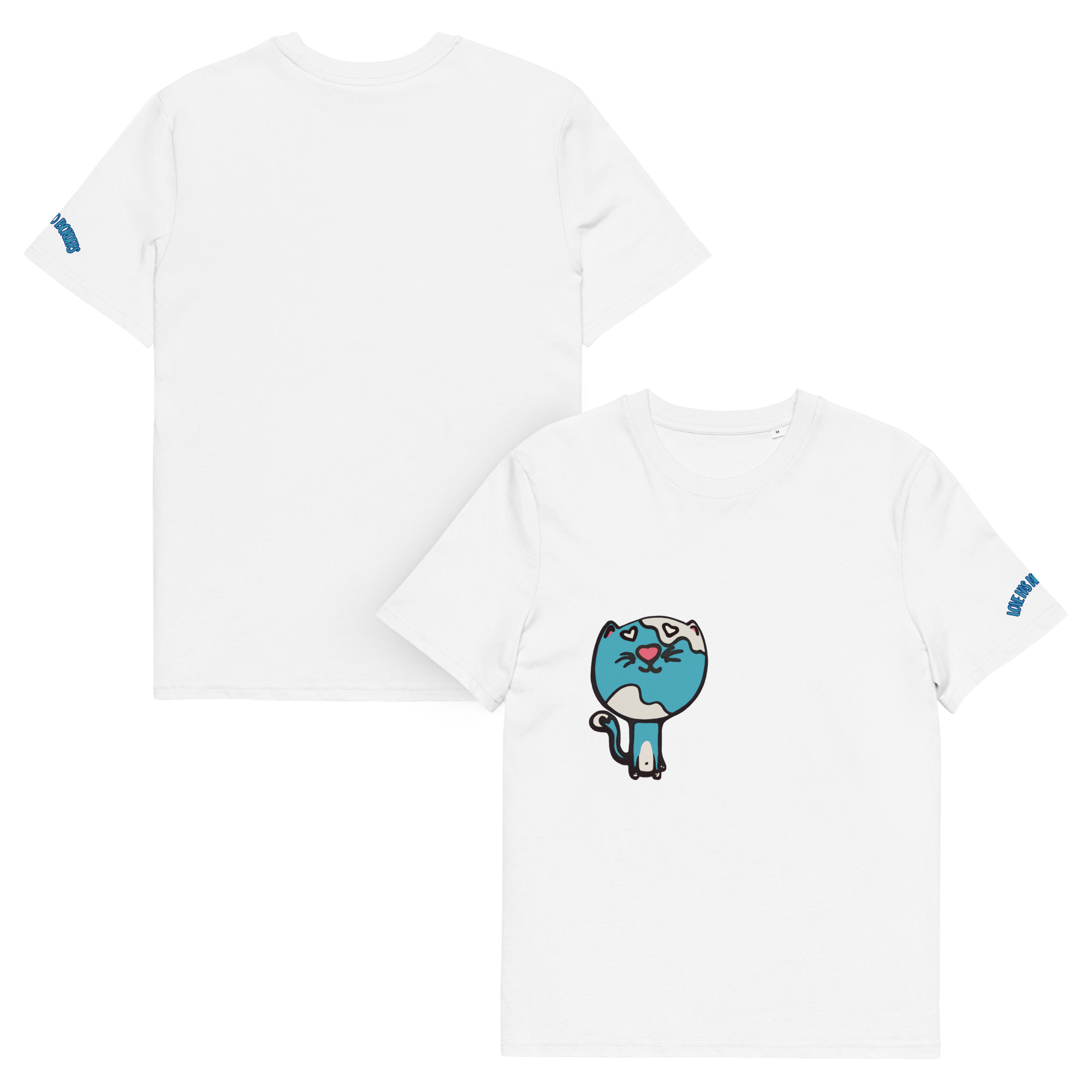 unisex-organic-cotton-creator-2.0-t-shirt-white-front-and-back-6a7f4ea27ebb5.jpg Kai Cat Graphic Organic Cotton T-Shirt | Unisex